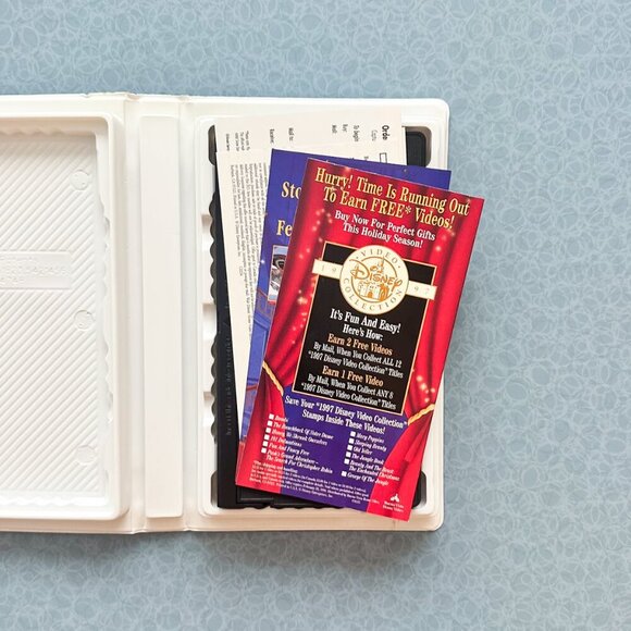 Beauty & The Beast Enchanted Christmas VHS w/ Inserts | Disney | 90s Holiday - Picture 7 of 9